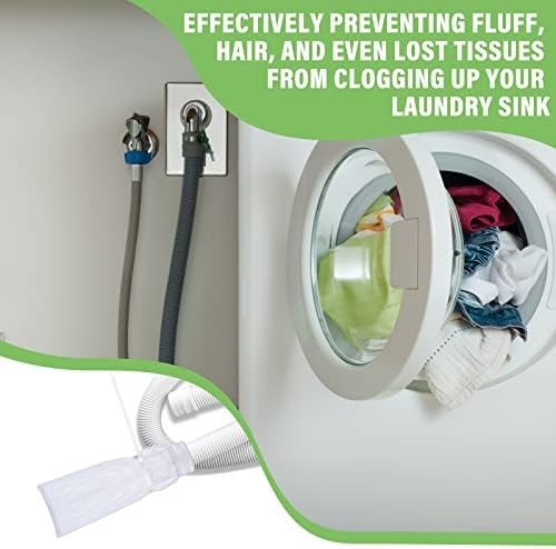 Shappy 24 Pack Washing Machine Lint Traps with Cable Ties (White) - Image 5