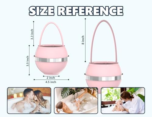 Bathtub Water Filter for Tub with Overflow,2,500 Gallons of Filtration,8 Stages Bath Filter,Remove contaminants,Chlorineand Fluoride,Hardwater Softener,BPA Free(Upgrade Version),Pink - Image 4