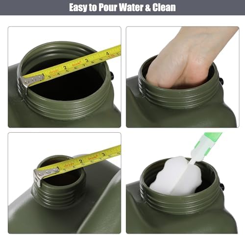 RedSwing 4 Gallon/15L Thickened Water Jug, Camping Water Container, Truly No Leakage Water Storage with Spigot, Large Military Water Tank,BPA Free Portable Overlanding Gear for Outdoors,Hiking,Green - Image 5