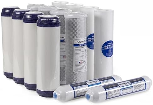 Hydronix 5 Stage RO Reverse Osmosis Water Filter Replacement NSF 14 Filters 1-2 yr Supply by CompleteFiltrationServices