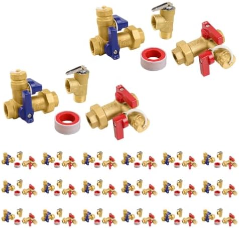 20 Sets Niikappu Tankless Water Heater Valve Kit, 3/4" FIPxFIP(TOOL028-20) by Unknown