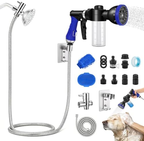 Upgraded 9.8FT Tub Faucet Sprayer Attachment for Dog Shower by PWEZON
