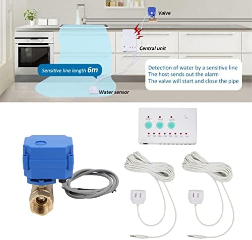 Pissente Water Leak Detection System, DN20 Auto Shut Off Valve (US Plug) - Image 5