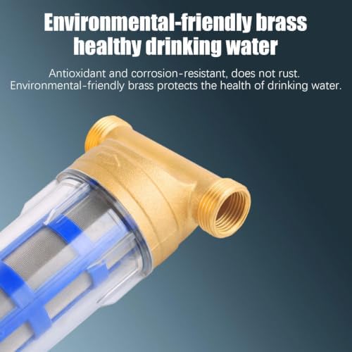 Spin Down Water Filter – Brass Pre Filter with Stainless Steel Mesh Sedimen - Image 6