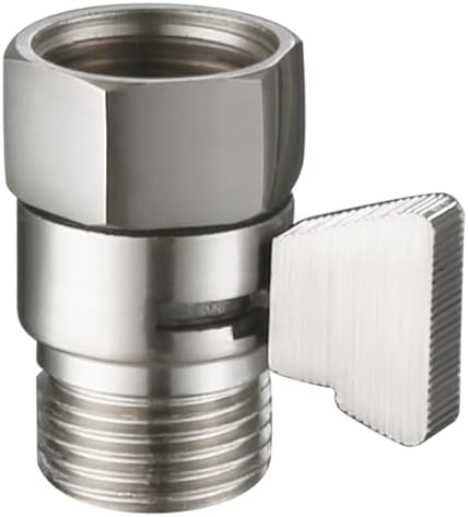 Angle Simple Shower Valve Brushed Nickel, Flow Adjuster Restrictor Shut Off by AngleSimple