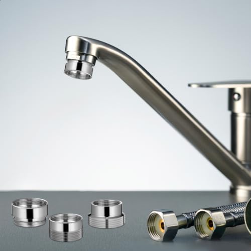 IMIKEYA 8pcs Faucet Adapters Set, Copper Sink Faucet Aerator Adapters, Female to Male Faucet Hose Connectors for Kitchen And Bathroom Use - Image 7