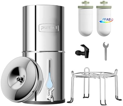 Purewell 4-Stage Gravity-Fed Water Filter System with UltraClean Technology by Purewell
