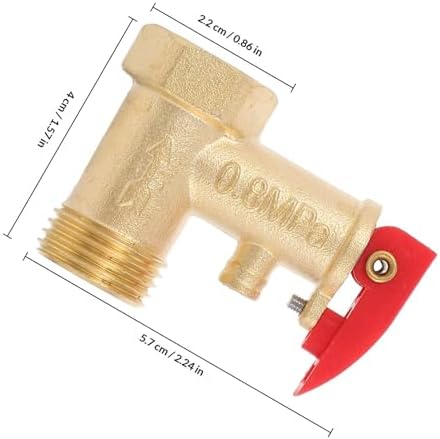 Water Heater Safety Relief Valve Brass 2cm Anti-backflow - Image 2
