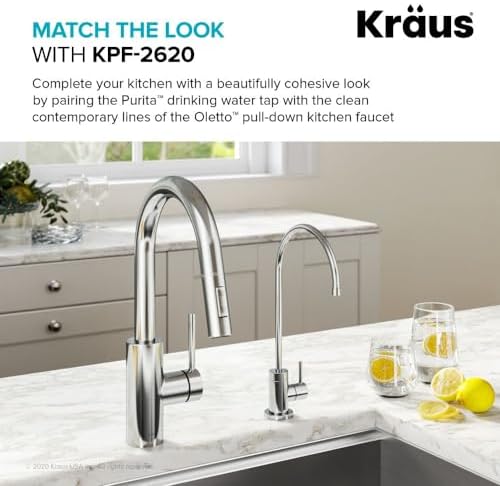 KRAUS Purita 100% Lead-Free Kitchen Water Filter Faucet in Chrome, FF-100CH - Image 4