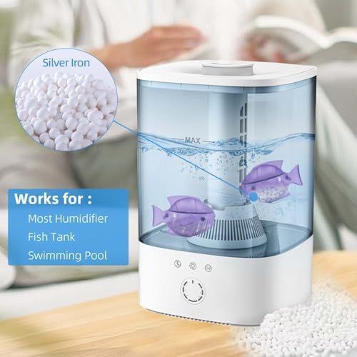Humidfier Cleaner Fish for Humidifier & Fish Tank, 6 Pack, Purple - Image 5