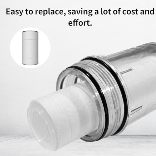 Brass pre-filter for Water Filtration, Compatible with Dishwashers, Washing Machines & Water Heaters,T-Shape Sediment Filter (Cotton core + 4 cores) - Image 6