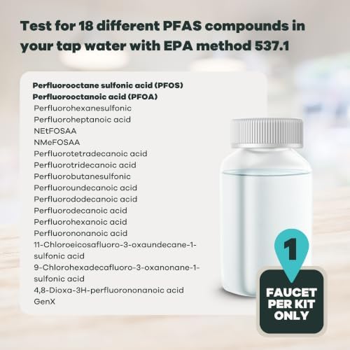 Professional PFAS Test for Drinking Water | Certified Tap Score Home Kit | Mail-in Lab Analysis | Easy Sampling, Shipping Included | EPA Testing Method - Image 2