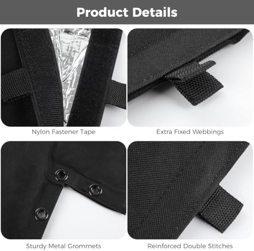 Generic 2 Pcs Pressure Vacuum Breaker Covers, 5-Layer Winter Water Well Pump Cover, Protective Cover For Wind, Rain, Snow, Sun, Insulated Pouch Backflow Preventer Cover - Image 6