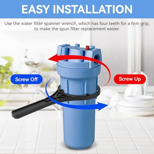 150295 SW-2 Water Filter Housing Wrench - 4.9 inch ID, Big Blue Filter Wrench Fits for Pentair Pentek/Everpure 4 3/4″ Standard Housings, American Plumber #152037/ww34, 10"x2.5" and 20"x2.5" Housings - Image 7