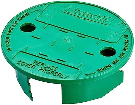 Underhill Sprinkler Valve Round Box Lid, VersaLid 6 Inch to 7 Inch Universal Cover for Automatic Irrigation System, Green, VL-6 by Underhill