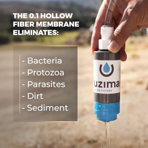 Uzima UZ-1 Water Filter Cartridge Replacement | Gravity Water Filter for UZ-2, UZ-BP, D-Prep | 0.1 Micron Standalone Purifier for Emergency, Survival, Camping, Bug Out Bag - Image 2