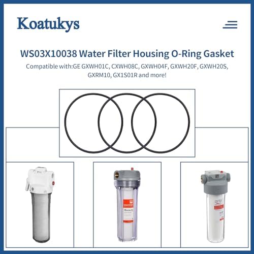 WS03X10038 Water Filter Housing O-Ring Gasket for GE GXWH01C, CXWH08C, GXWH04F, GXWH20F, GXWH20S, GXRM10 & GX1S01R (3/Pack) - Image 2