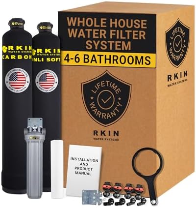 RKIN OnliSoft Pro Whole House Water Filter & Salt Free Softener System by RKIN