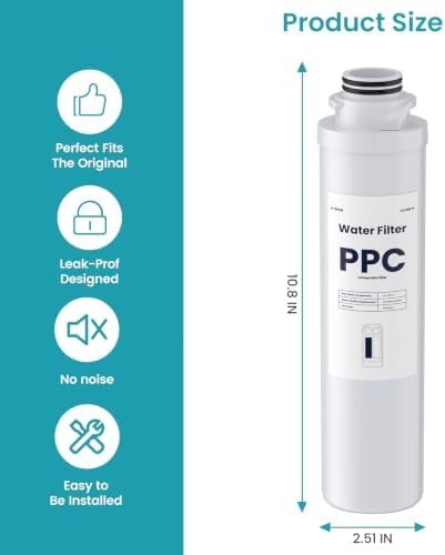 PPC Water Filter Replacement Cartridges, Compatible with Aigerri Countertop Water Filter System, 2-Pack Composite Filter, Reduces Chlorine, Taste & Odor, Twist-Lock - Image 5