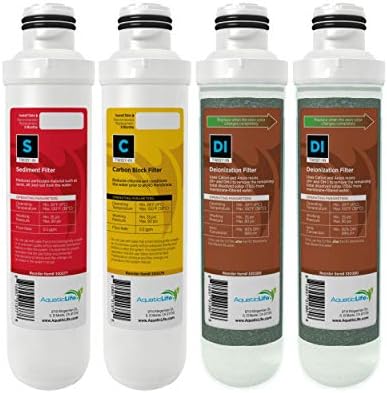 AquaticLife Twist-In RO/DI Value Pack with Extra DI Resin, 4-Piece by AQUATICLIFE