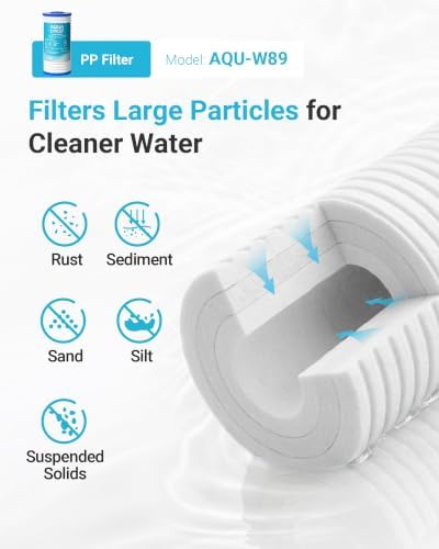 AQUA CREST WF10PG Whole House Water Filter for WHF21-PG, GE® FXHTC, GXWH40L - Image 4