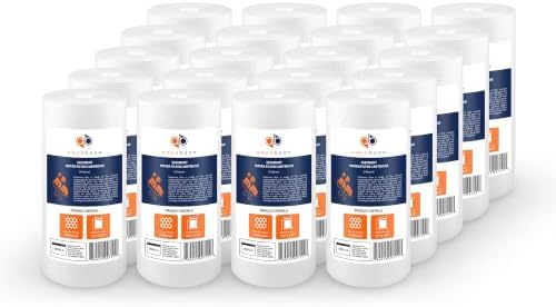 Aquaboon 5 Micron 10 x 4.5 Sediment Water Filter Replacement - 20 Pack by Aquaboon