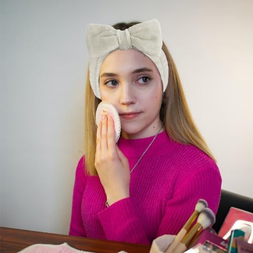 Ondder 8 Pcs Coffee Skincare Headbands Microfiber Hairband for Women Facial, Make Up, Spa, Yoga, Hair Band - 1 Pack of 8 Headbands - Image 5