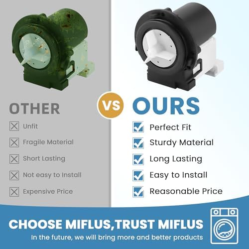 4681EA2001T Washer Drain Pump Assembly Fit for L-G & Ken-more Washer Drain Pump OEM Motor Replaces AP5328388, 4681EA1007G, 2003273, 4681EA1007D by MIFLUS - Image 3