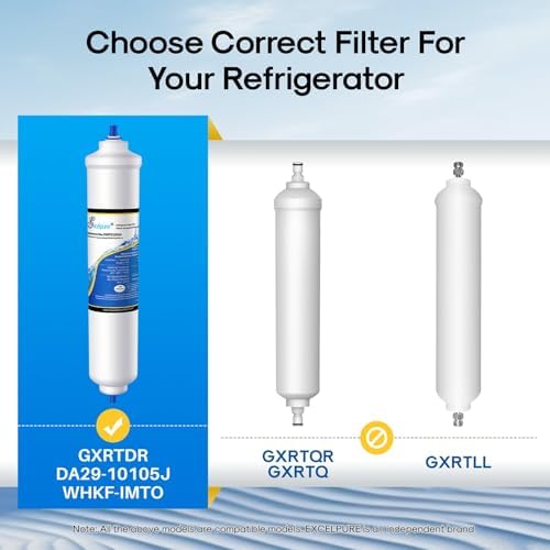 EXCELPURE GXRTDR Inline Water Filter Replacement for GE GXRTDR, 4378411RB, Samsung HAFEX/EXP, DA29-10105J, Whirlpool WHKF-IMTO, IC-100A, For Refrigerator, IceMaker, RVs, Marines, 1PACK - Image 2
