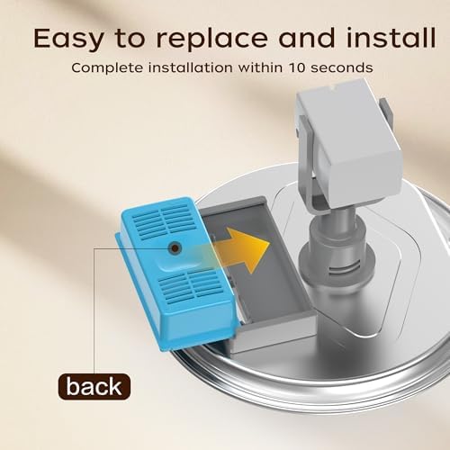 Cat Water Fountain Filters, 3 Carbon Filters & 3 Foam Filters for JLVDXN - Image 2
