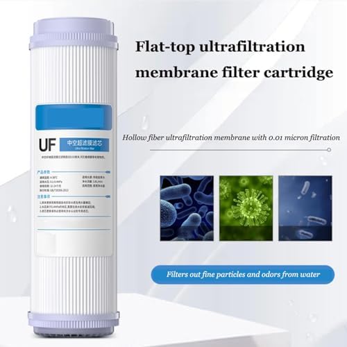 4pcs UF Membrane 0.01 Micron Ultrafiltration Hollow Fiber, Flat-Mouth Replacement Filter, for 10'' Reverse Osmosis Water Filter System High Capacity - Image 6