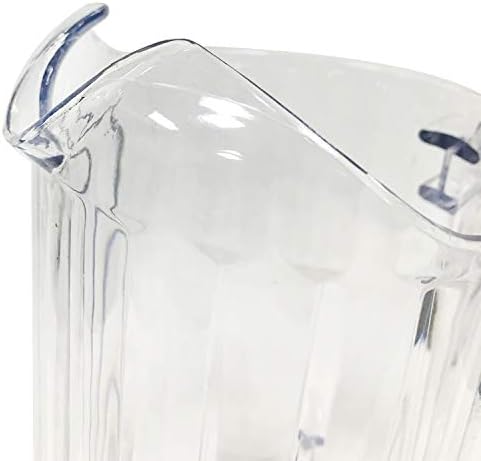 Clear Foodservice Polycarbonate pitcher, Polycarbonate Beer pitcher,Polycarbonate decanters, Restaurant Water Pitcher, plastic beverages Pitcher (transparent, 46 oz) - Image 4