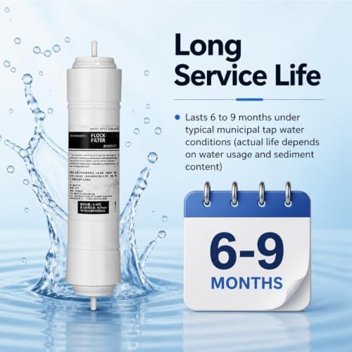 4 Pack 11" X 2.5" CTO Sintered Carbon Block Water Filters, 1/4" Straight Rod Quick-Connect Replacement Cartridges for Under Sink RO System(3/8 Inch Fitting) - Image 5