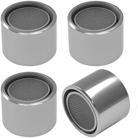 Hitefu 4 PCS 55/64 Inch Solid Brass Faucet Aerator by Hitefu