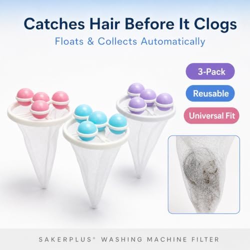 Washing Machine Hair Filter Mesh Bags, Floating Washing Machine Filter Bags, Reusable Lint Catcher for Washing Machine, Washing Machine Lint Catcher for Laundry - Image 2