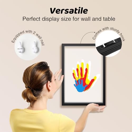 Family Handprint Kit for 4, Hand Print Keepsake Frame DIY Craft Gift - Image 5