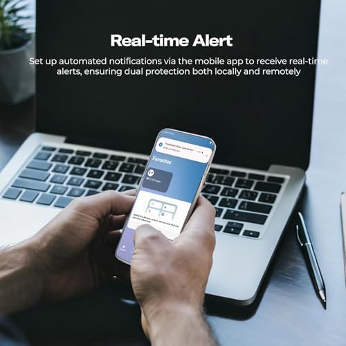 THIRDREALITY Smart Water Leak Sensor KM1, Matter Over WiFi, 1 KM1-controller with 100dB Alarm & 3 Water Detectors, 3-Year Battery Life, No Batteries, Work with Apple Home, Alexa, Home Assistant, Homey - Image 2