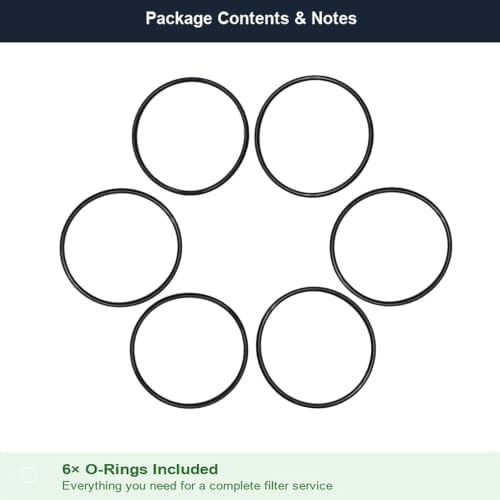 6PCS O-Rings for iSpring WSP WSPSL Series Spin Down Sediment Filter - Image 4