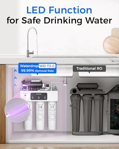 Waterdrop T3-C RO Water Filtration System, Plug-in Required, 450 GPD - Image 5