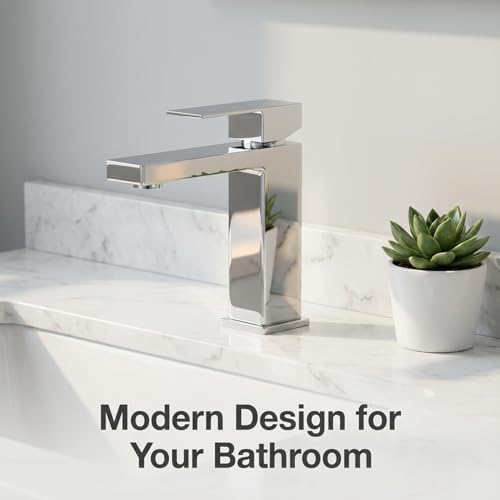 AVSIILE Chrome Bathroom Faucet, Single Hole Vanity Bath Faucet - Image 4