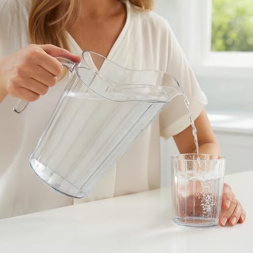 DecorRack 24 Pack 75 oz Polycarbonate Pitchers, Beverage Dispenser - Image 6