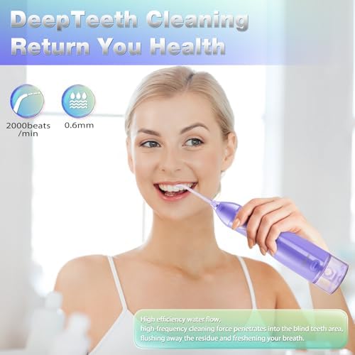 TOVENDOR Electric Water Flosser, Cordless Dental Oral Irrigator for Teeth - Image 3