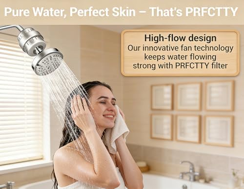 25-Stage Shower Filter with Enhanced KDF, Reduces Scale Buildup, Revitalizes Hair, Skin & Nails. Softens Hard Water, Removes 99% Lead, Chlorine, Fluoride & Harmful Chemicals. High-Output Flow, Chrome - Image 4