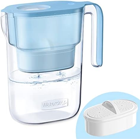 Waterdrop PT-05B Water Filter Pitcher, 7-Cup Capacity, NSF Certified, Blue by Waterdrop