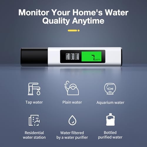 2026 All-New 4 in 1 Tds Meter Digital Water Tester - Accurate and Reliable TDS EC & Temp(°C,°F) Meter - 0-9999ppm - Professional Testing for Drinking Water, RO/DI System, Aquariums etc - Image 4