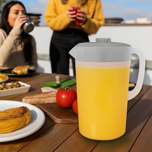 Water Pitcher with Lid 1 Gallon Pitcher BPA Free & Phthalate Free - Gray - Image 7