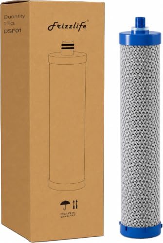 Frizzlife DSF01 Replacement Filter Cartridge for 1st Stage Filter of DS99, and 2nd Stage Filter of TS99 Stainless Steel Water Filter Systems, New Packing by FRIZZLIFE