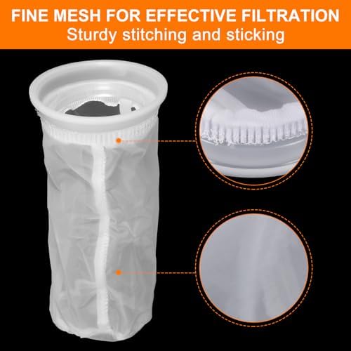 PATIKIL 45° IBC Lid Filter Cover 163mm Plastic Ton Barrel Cover with Washable Nylon Filter IBC Tote Hose Adapter IBC Tank Container for Rainwater Tank Rain Tank 1000L IBC Tank, Black Gray - Image 5