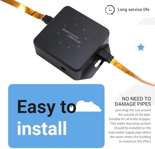 Electronic Water Descaler System Reduces Limescale Rust and Minerals No Chemicals Easy Installation 10w US Plug - Image 5