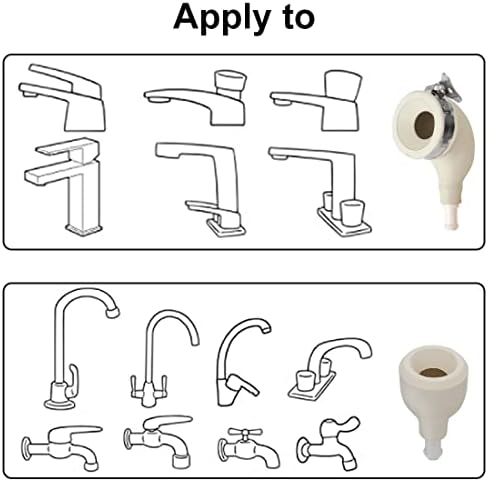 Sink Sprayer Hose Attachment for Faucet, Faucet Shower Spray Hoses, Shower Head Attaches to tub Faucet, Portable Shampoo Sprayer for Bath Baby, Washing Hair, dog shower (2m/78.74in) - Image 2